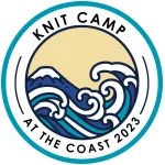 round knit camp at the coast retreat badge 2023