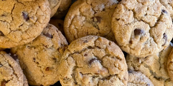 fresh chocolate chip cookies